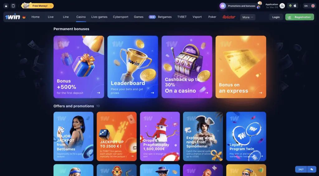 1win Casino Bonuses