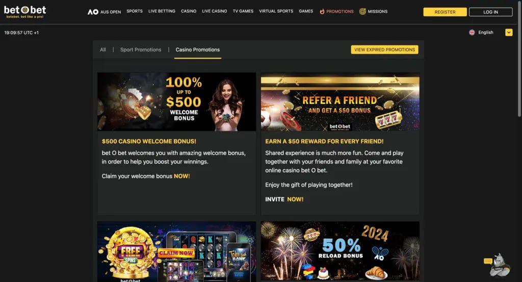 Bet O Bet Casino Bonuses