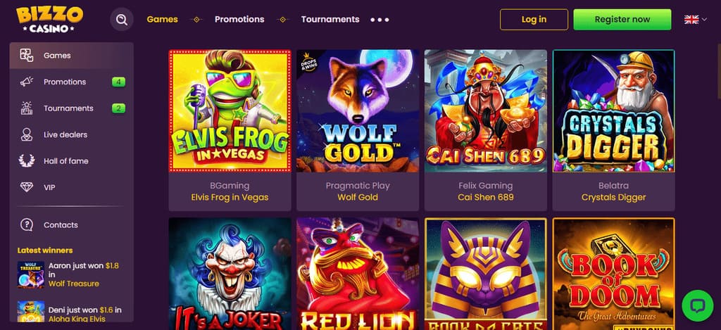 Bizzo Casino Games