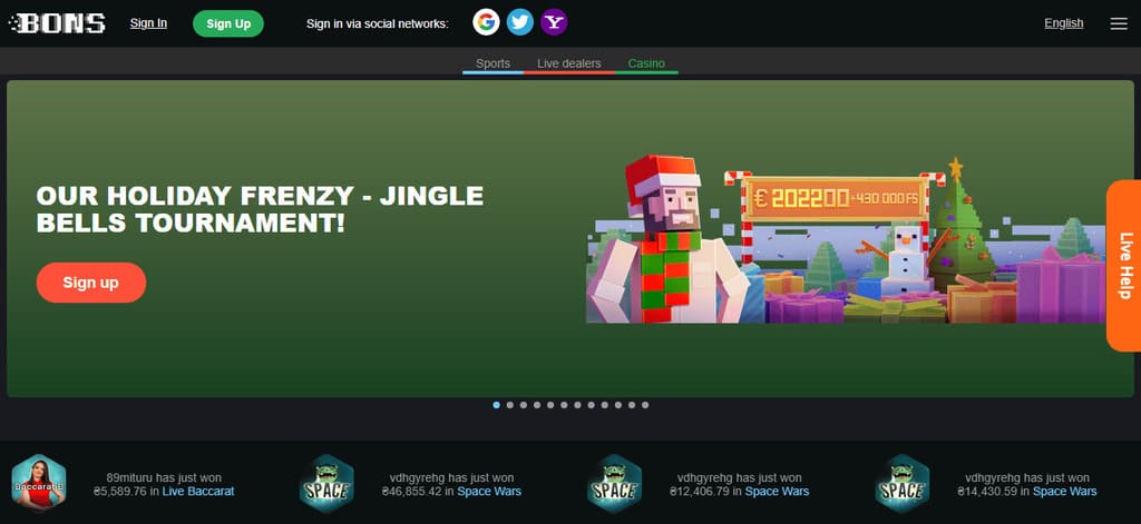 Bons Casino Review
