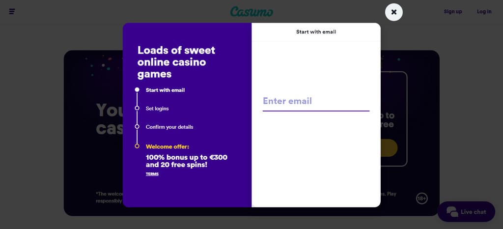 Casumo Casino Sign Up
