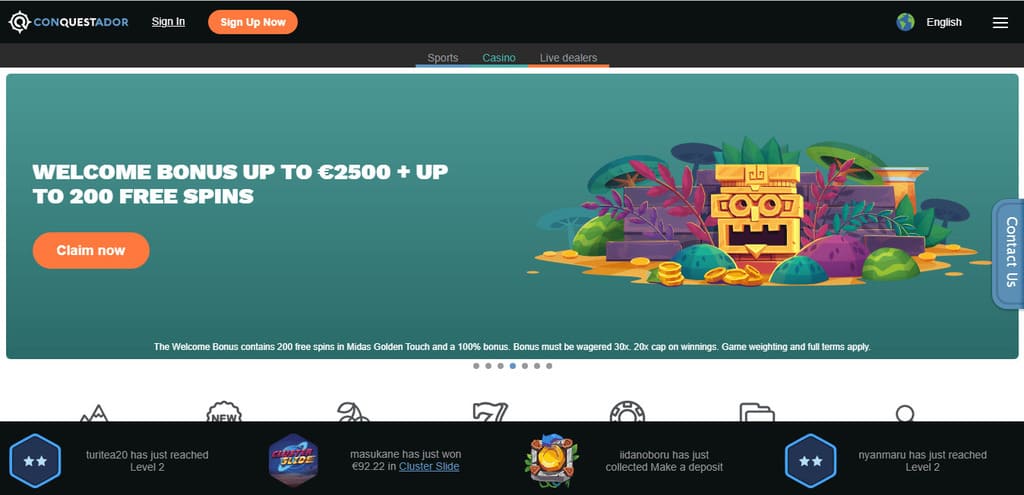 Conquestador Casino Review