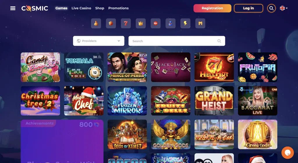 CosmicSlot Casino Games