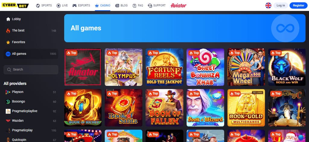 Cyber.Bet Casino Games