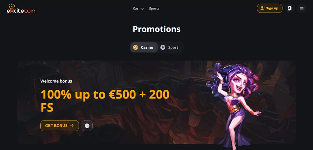 ExciteWin Casino Bonuses