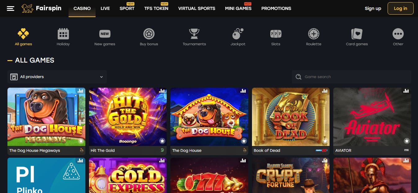 Fairspin Casino Games
