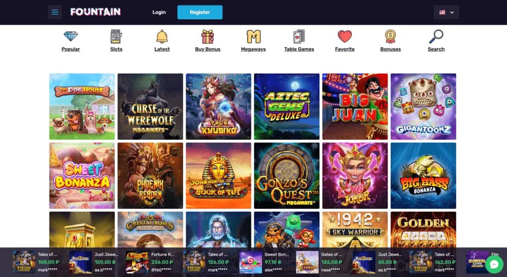 Fountain Casino Games