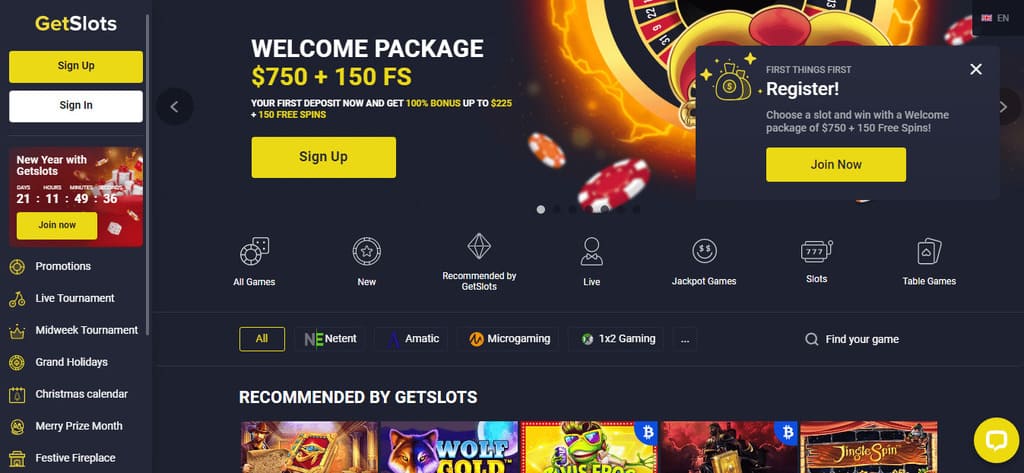 GetSlots Casino Review