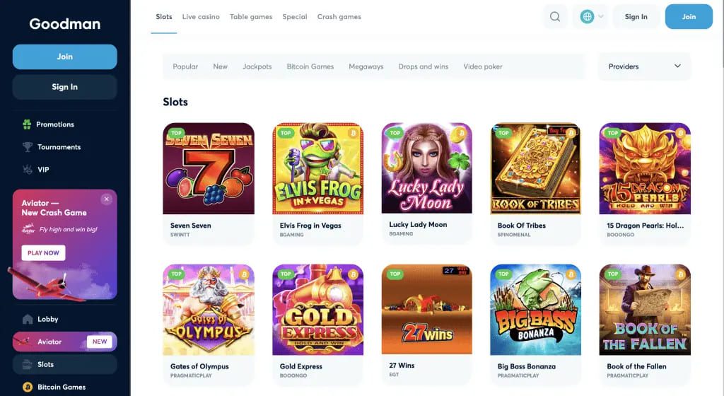 Goodman Casino Games