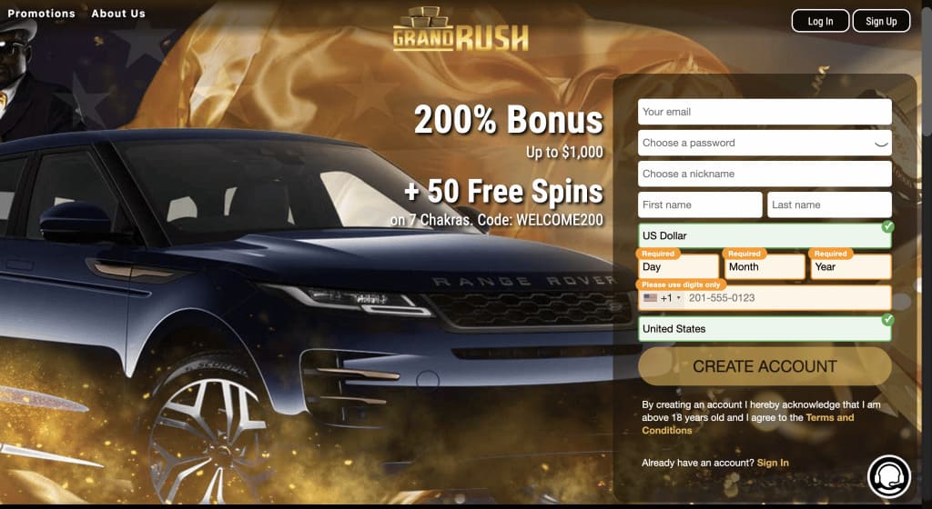 Grand Rush Casino Review