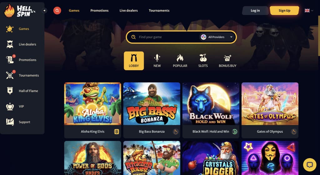 Hell Spin Casino Games