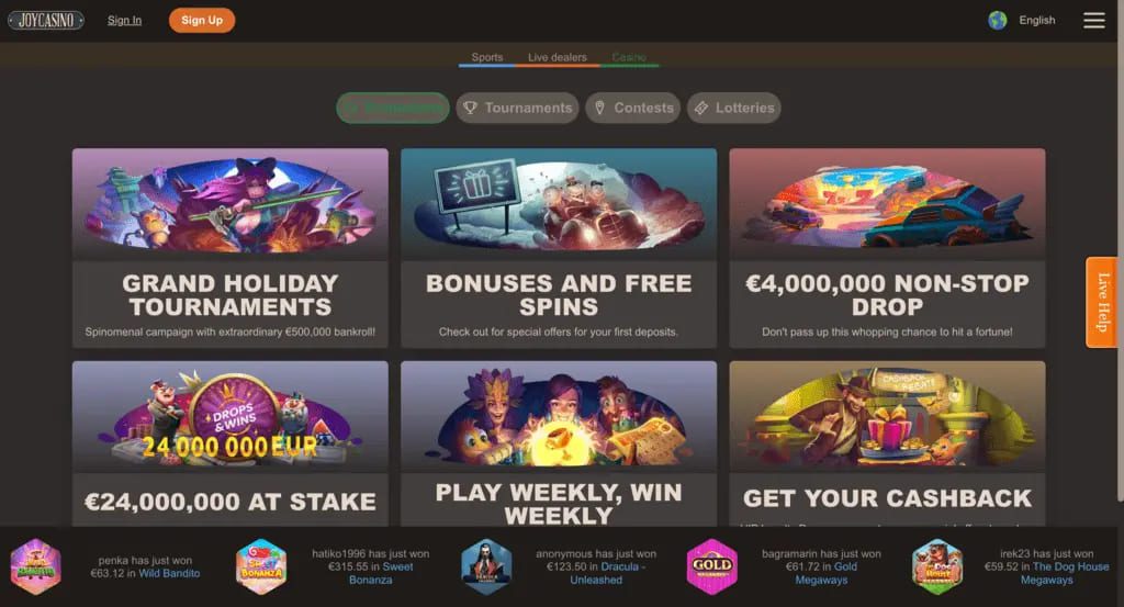 Joycasino Bonuses