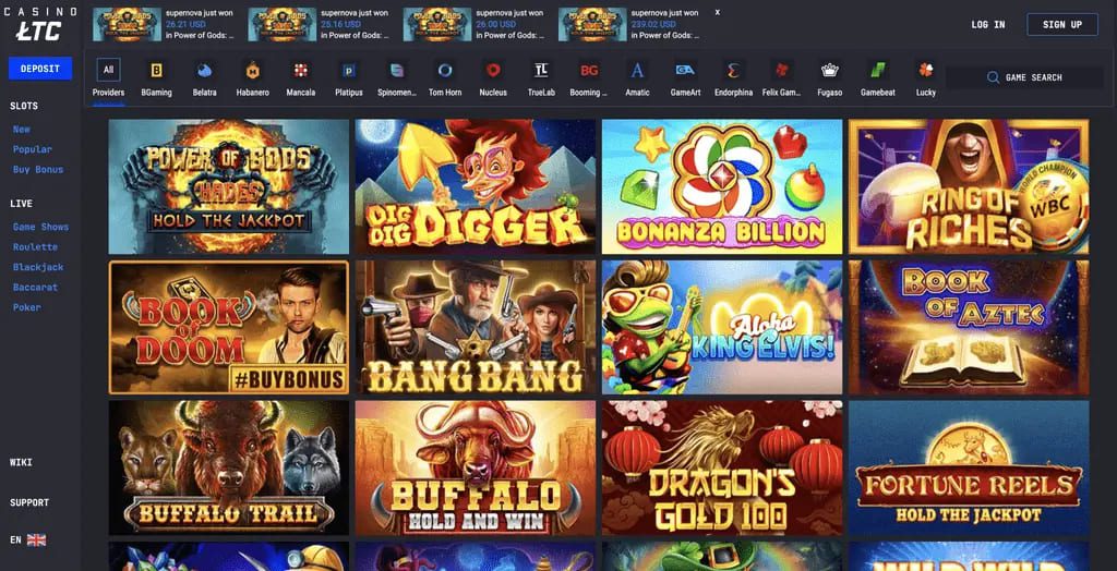 LTC Casino Games