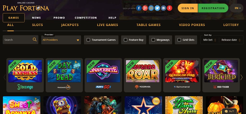 Play Fortuna Casino Games