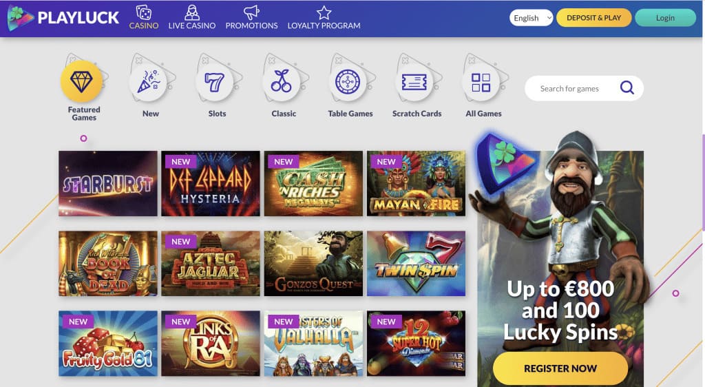 Playluck Casino Games
