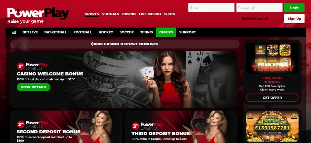 PowerPlay Casino Bonuses
