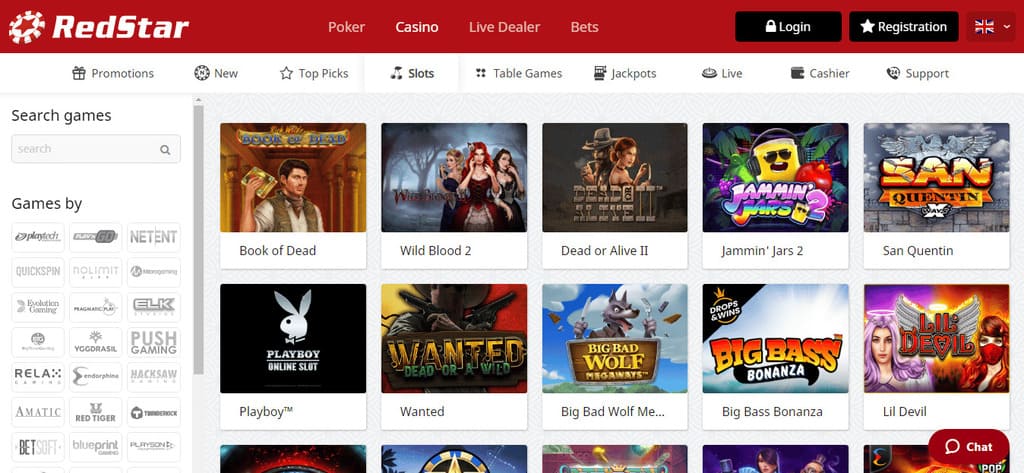 Red Star Casino Games