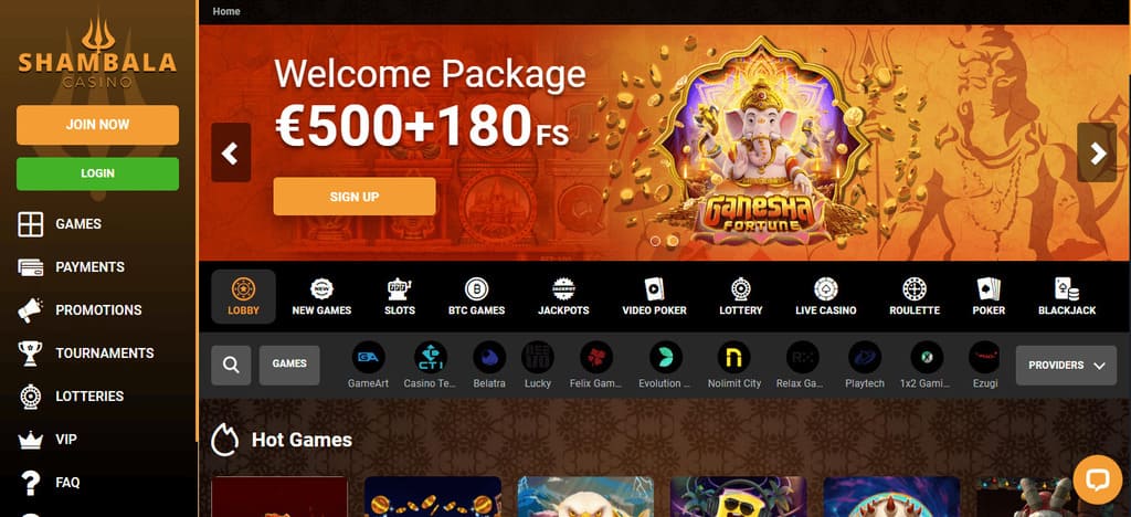 Shambala Casino Review