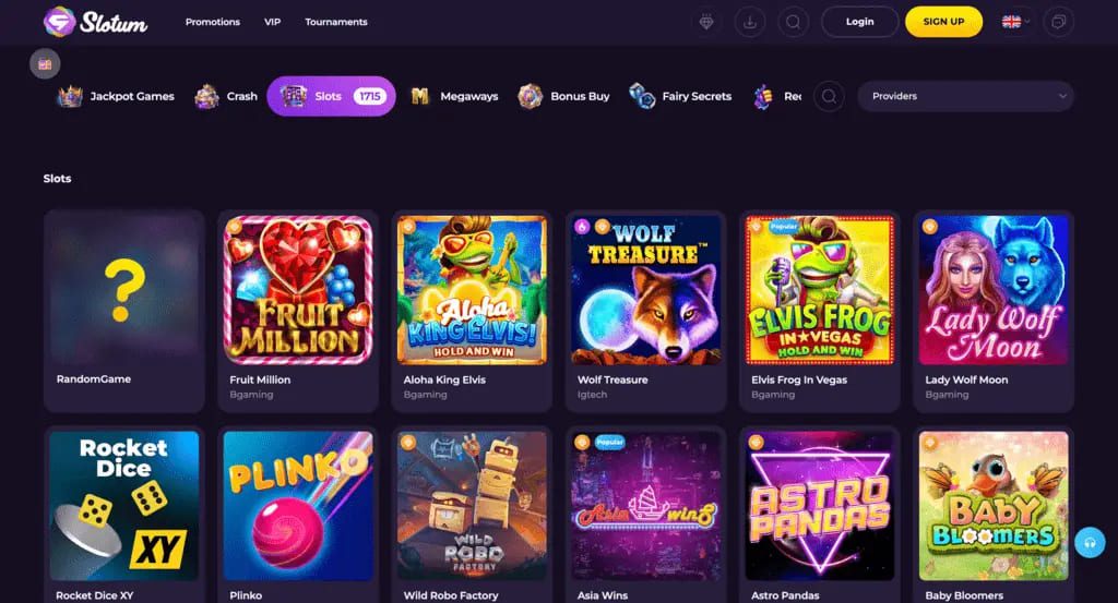 Slotum Casino Games
