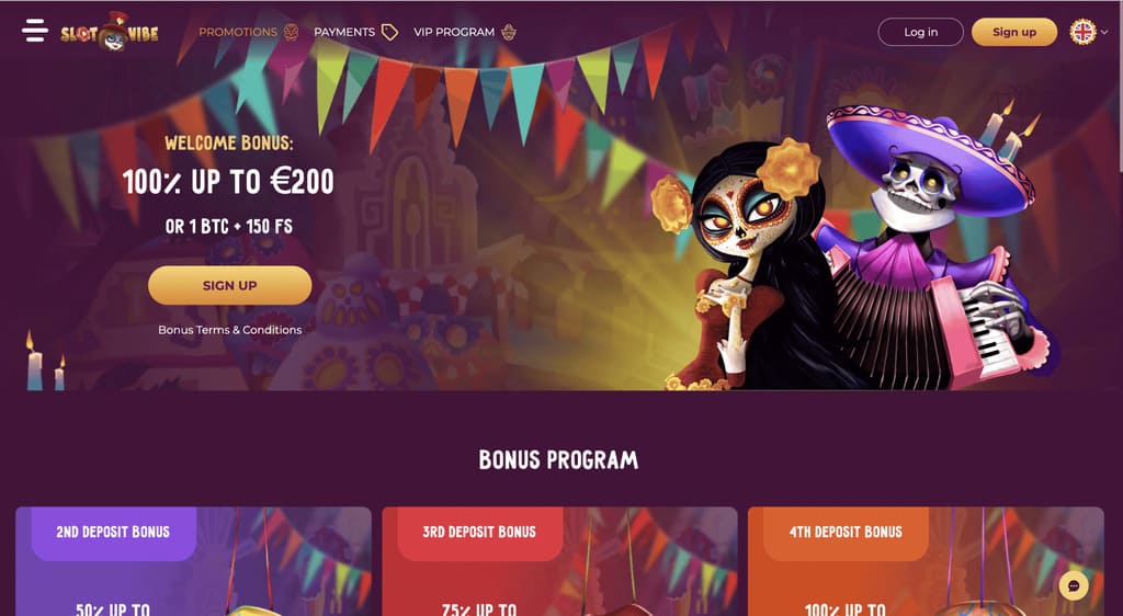 SlotVibe Casino Bonuses