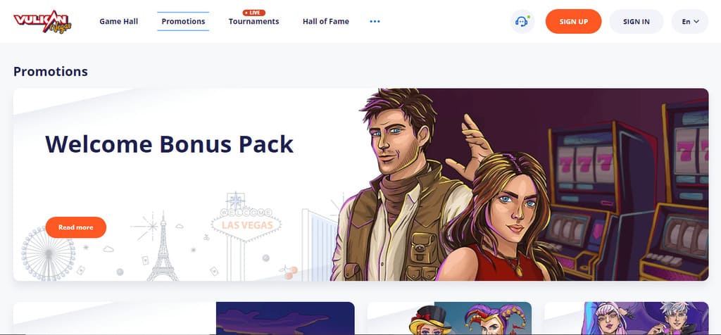 Vulkan Vegas Casino Bonuses