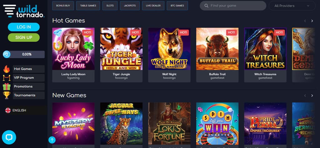 Wild Tornado Casino Games