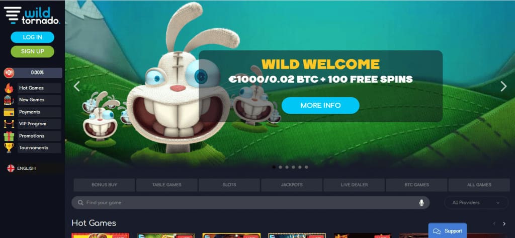 Wild Tornado Casino Review