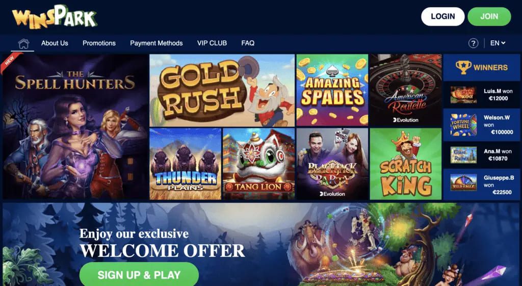 Winspark Casino Games