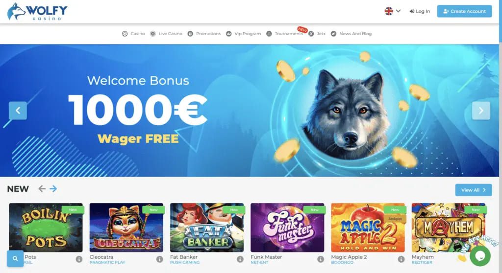 Wolfy Casino Review