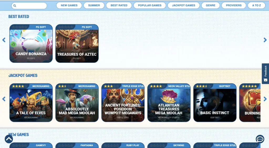 Luckybull Casino Games