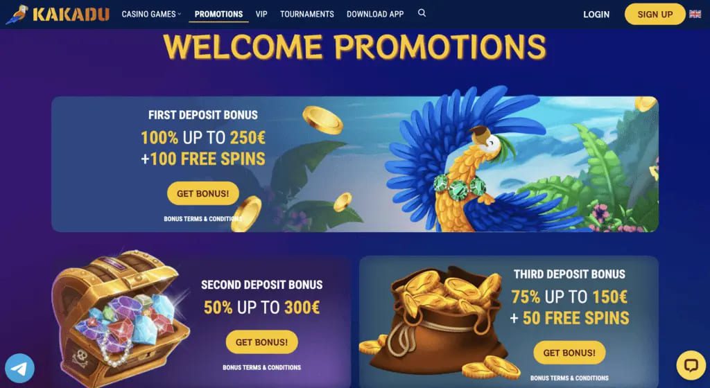 Kakadu Casino Bonuses