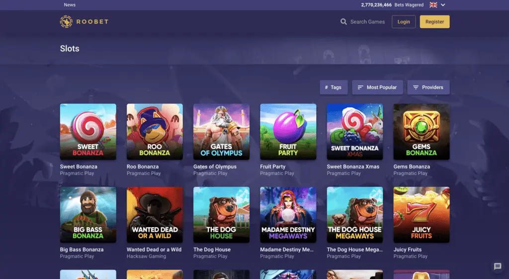 Roobet Casino Games