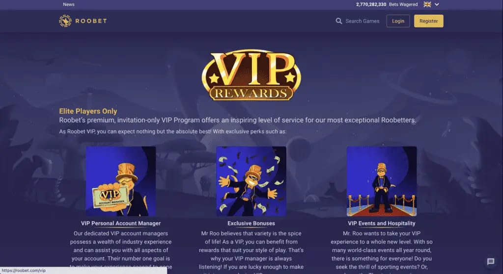 Roobet Casino Vip Club