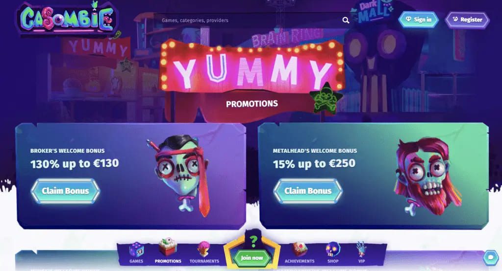 Casombie Casino Bonuses
