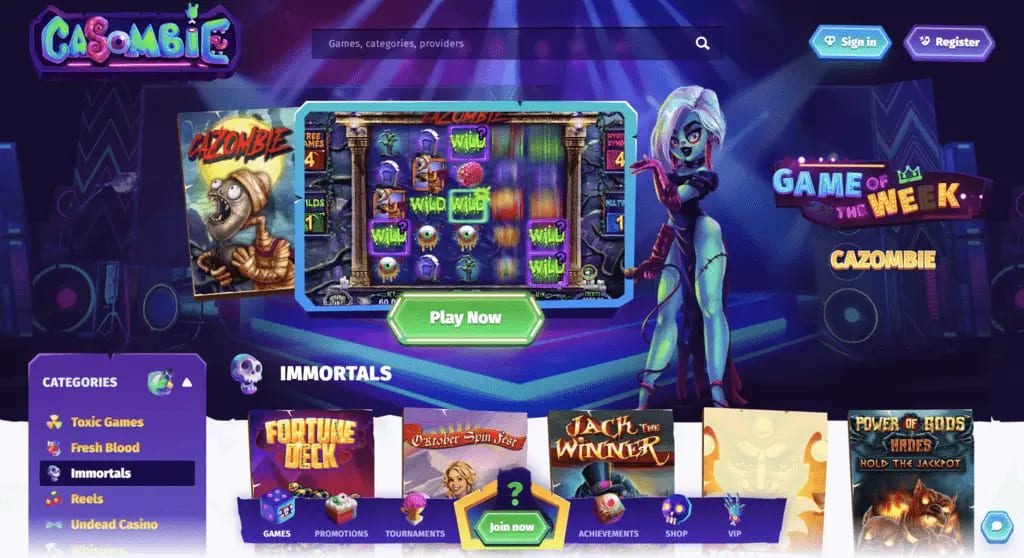 Casombie Casino Games