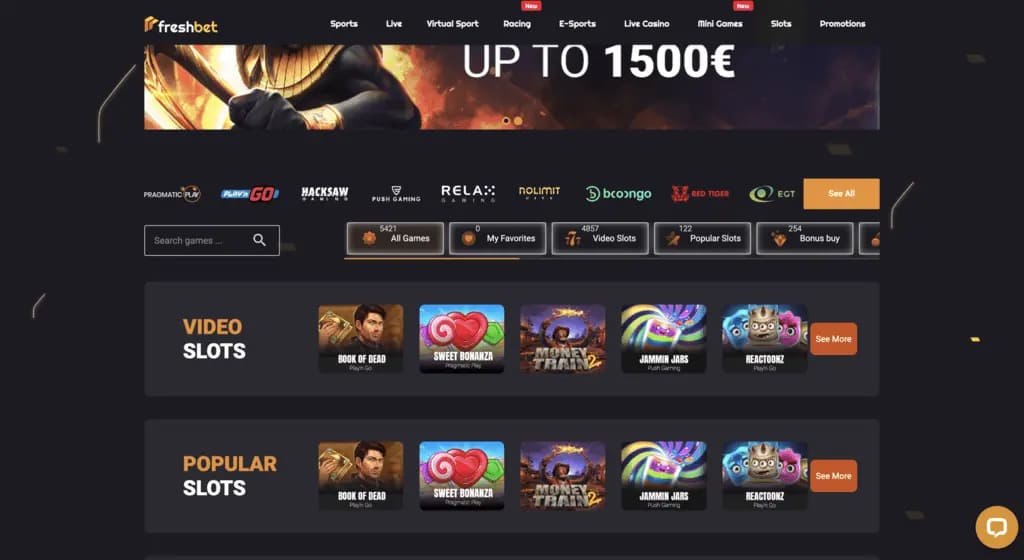 FreshBet Casino Games
