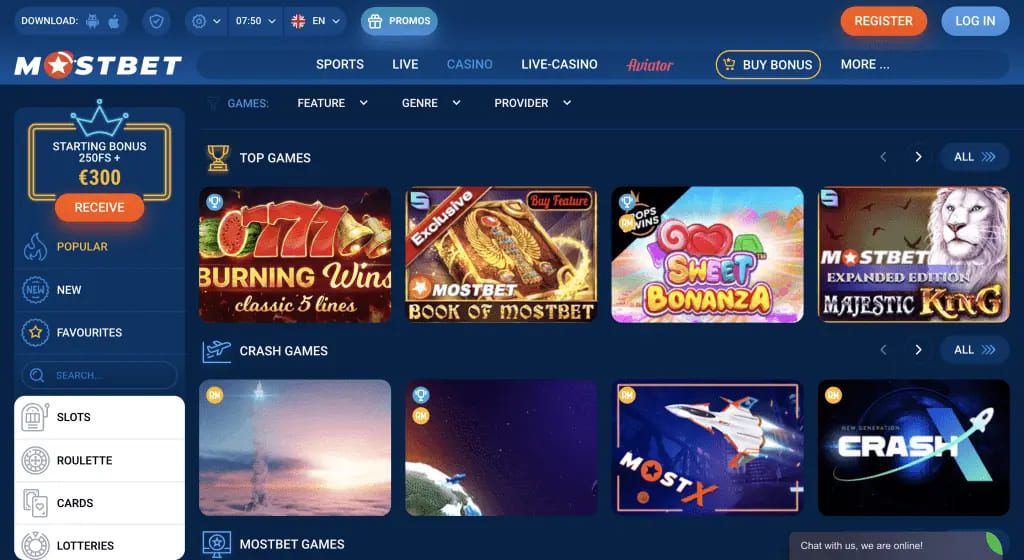 Mostbet Casino Games