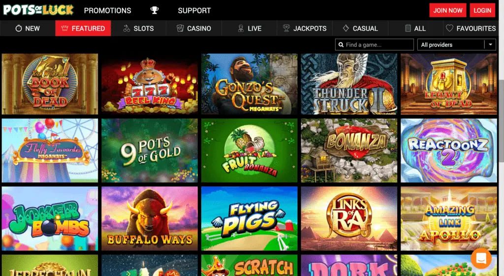 Pots of Luck Casino Games