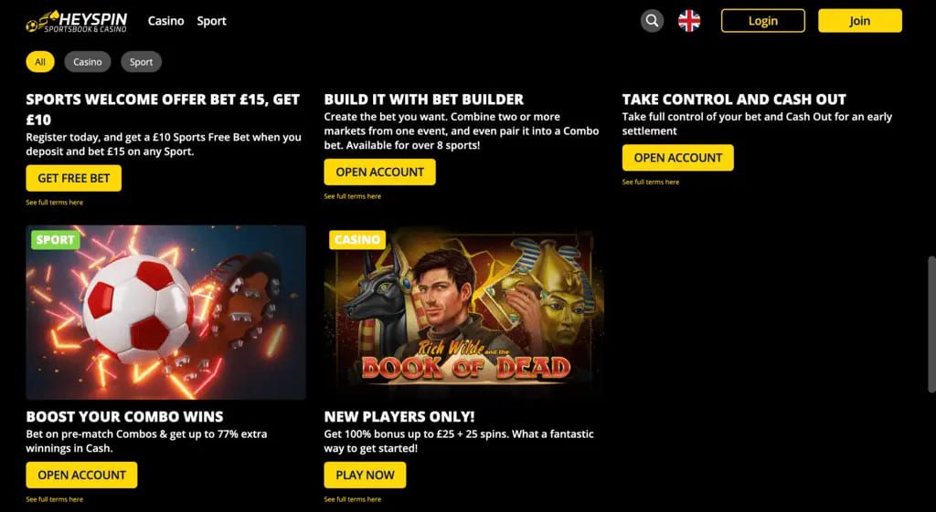 HeySpin Casino Bonuses