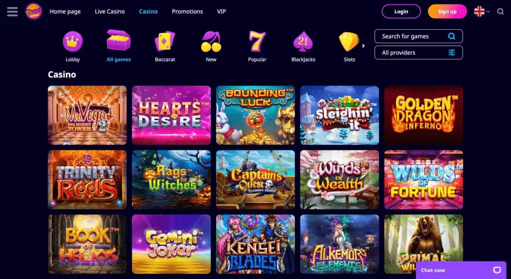 PlanetSpin Casino Games