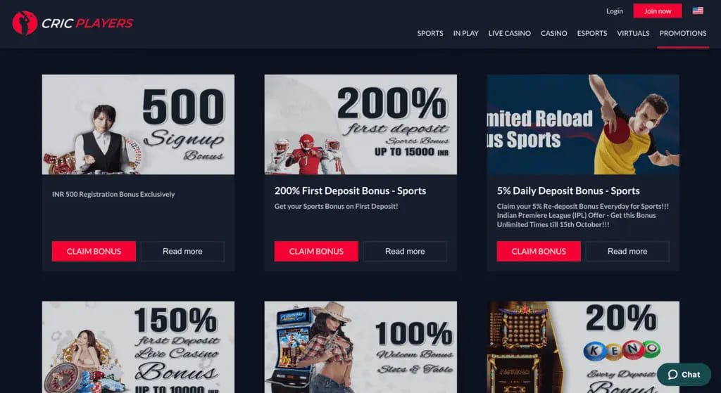 Cricplayers Casino Bonuses