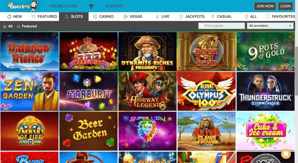 Fruity King Casino Games