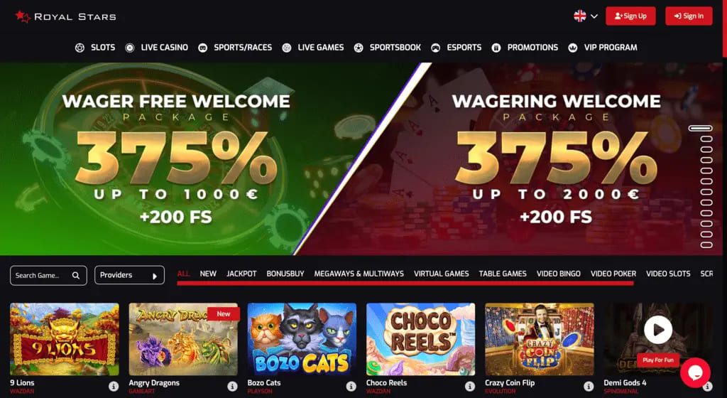 Royal Stars Casino Review