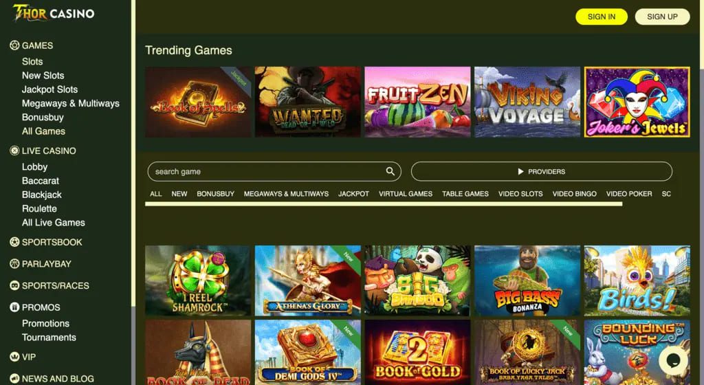 Thorcasino Games