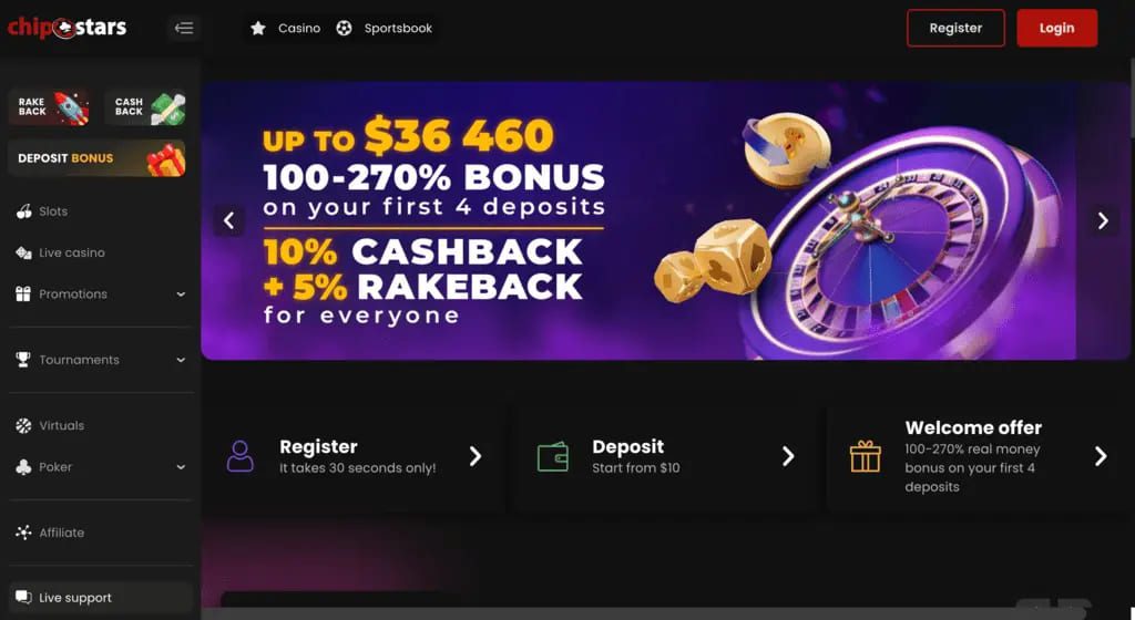 Chipstars Casino Review