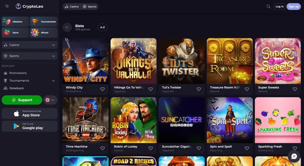 CryptoLeo Casino Games