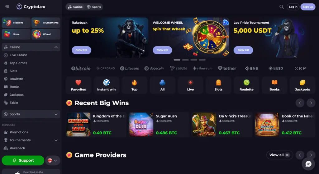 CryptoLeo Casino Review