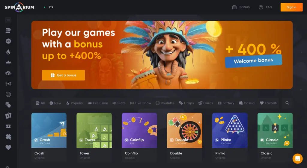 Spinarium Casino Review
