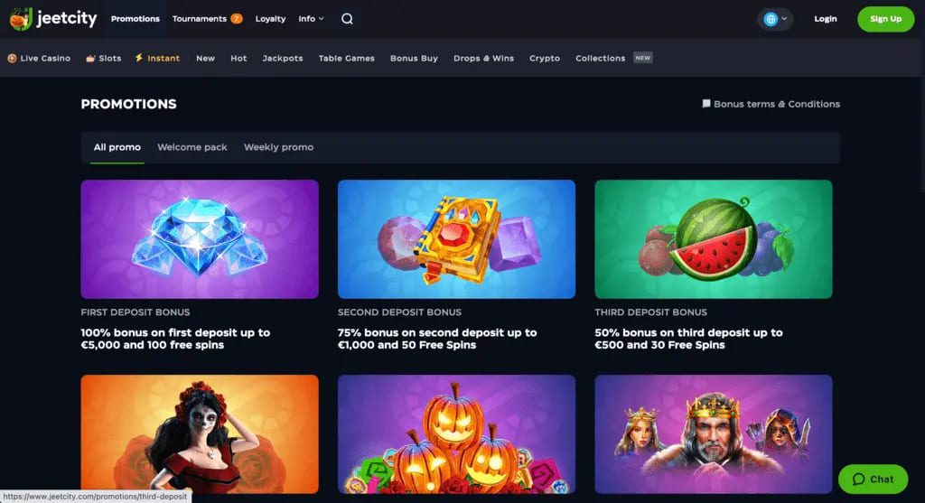 JeetCity Casino Bonuses