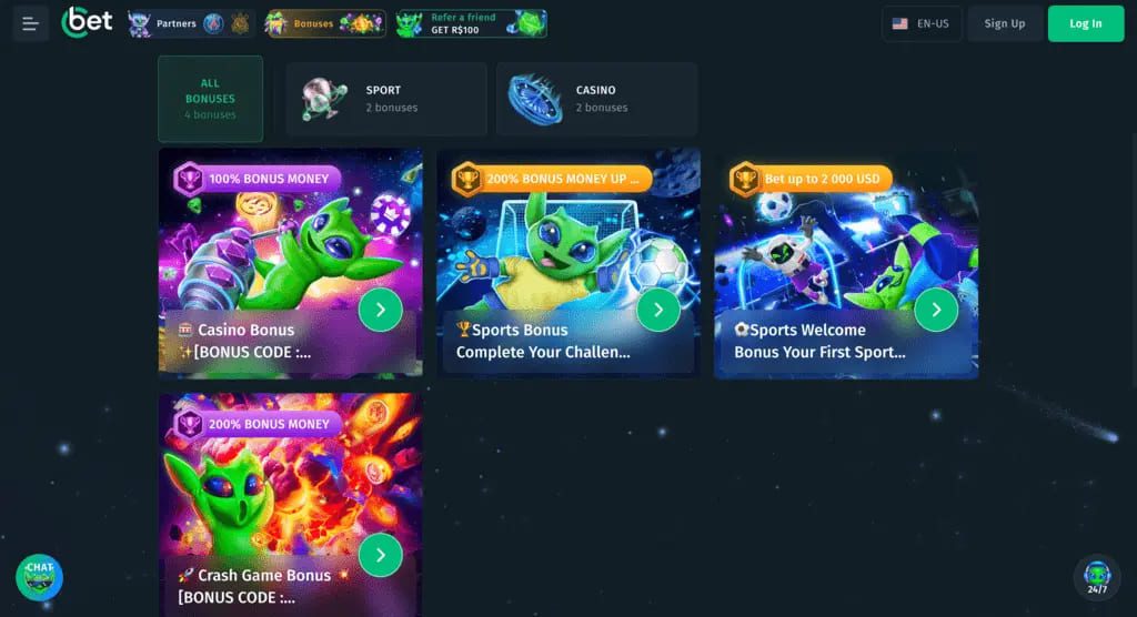 Cbet Casino Bonuses